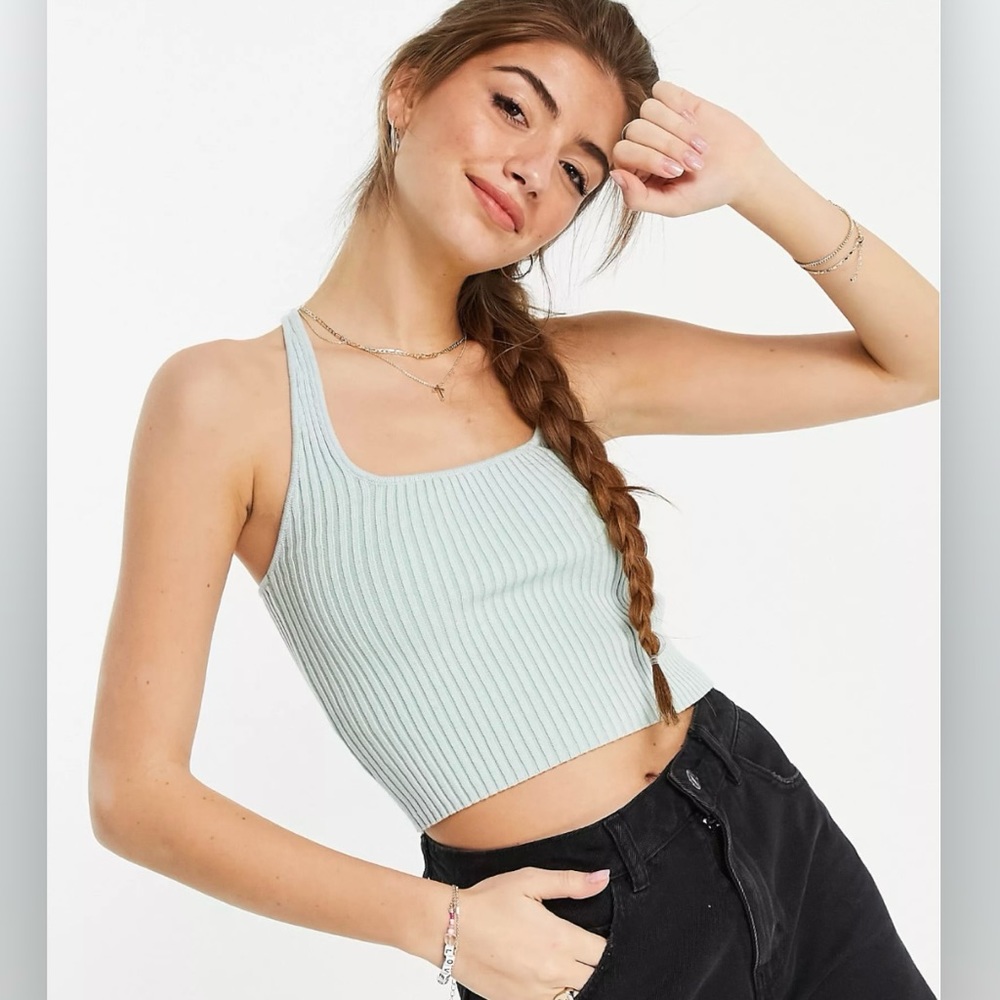 Free People Ribbed Lemon Lime Cami